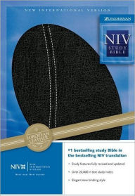 NIV Study Bible European Leather Black - Zondervan